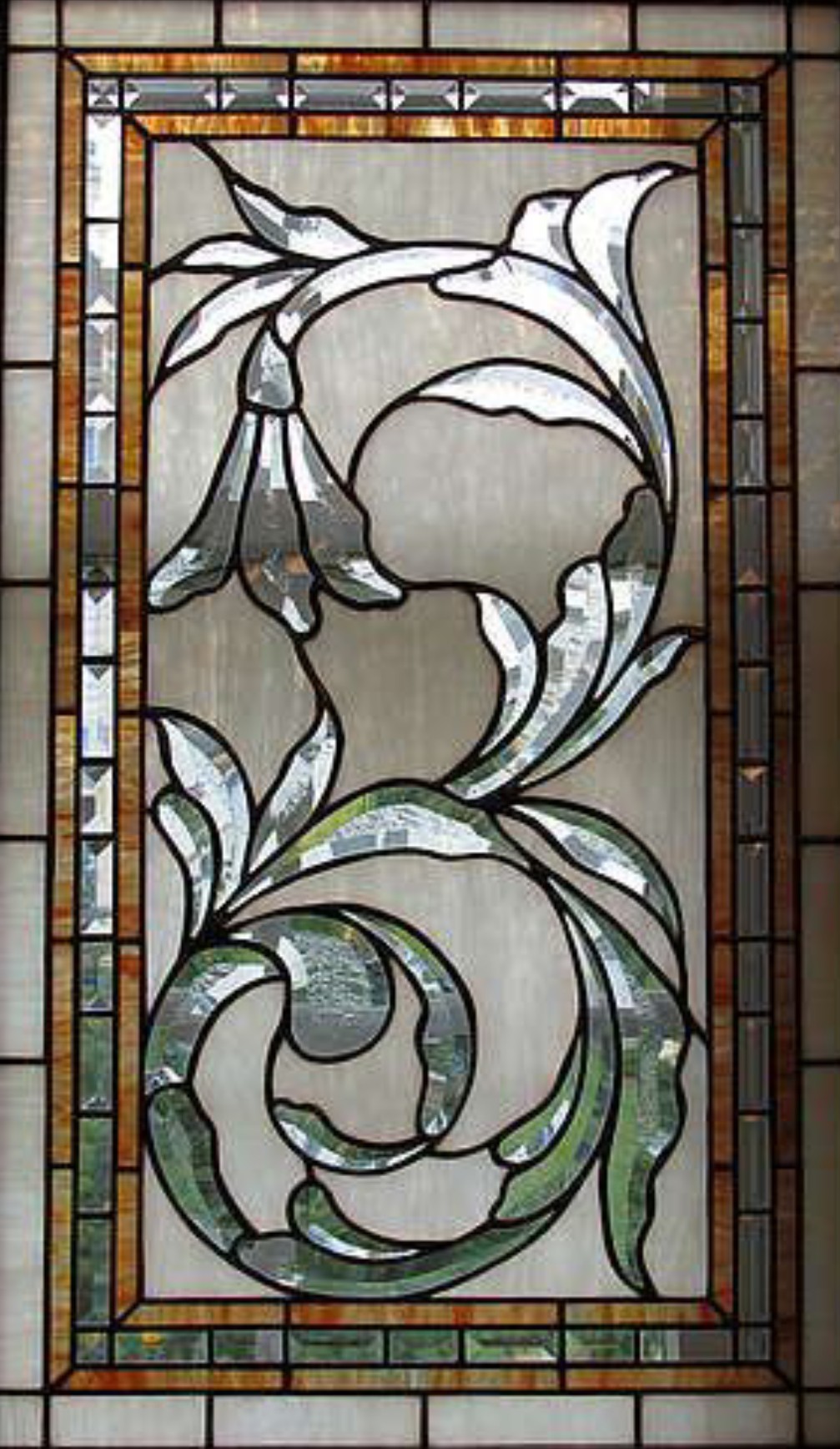 Sunflower glass studio beveled windows
