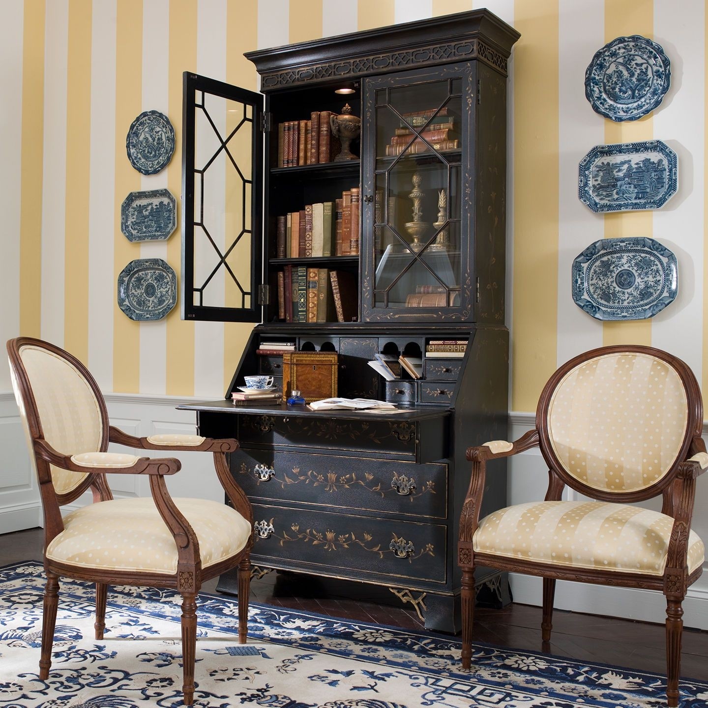 Distressed secretary desk