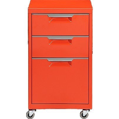 File cabinet on casters