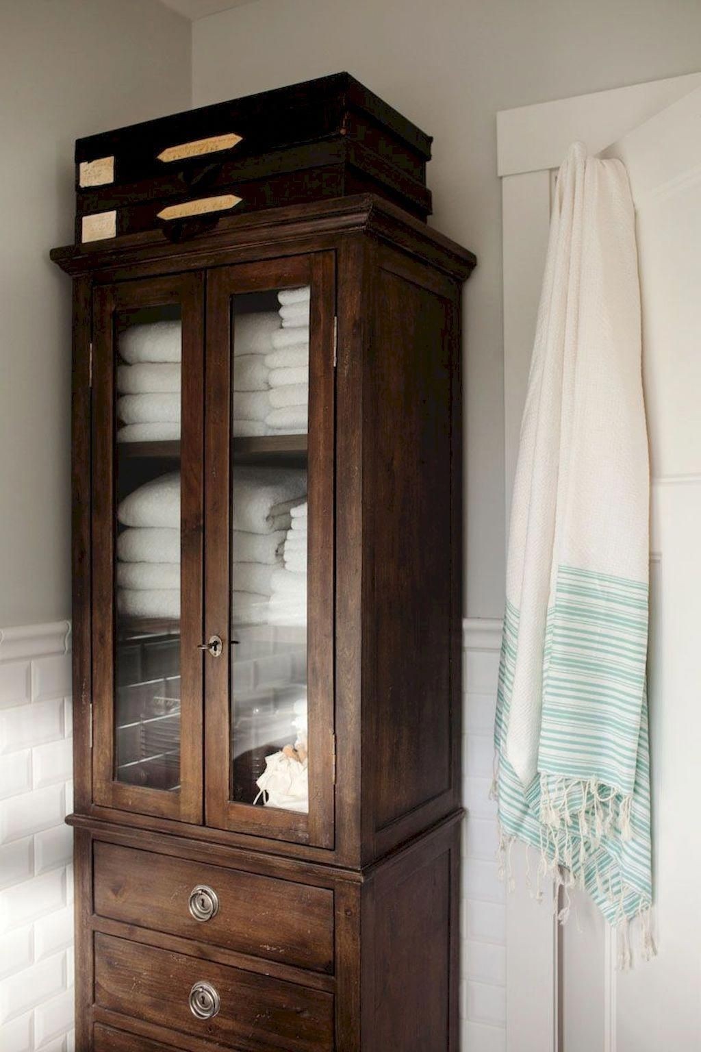 Free standing linen closets