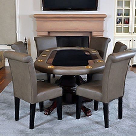 Game room 7 piece mirage poker table set