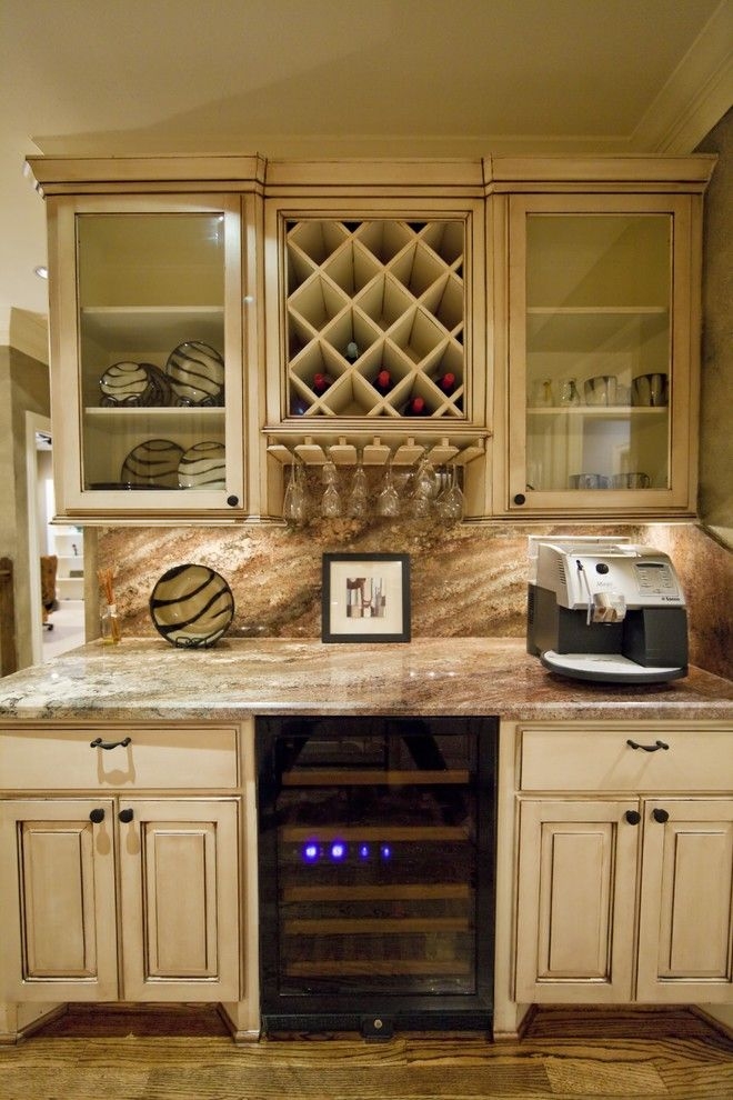 Kitchenette bar area eclectic kitchen houston