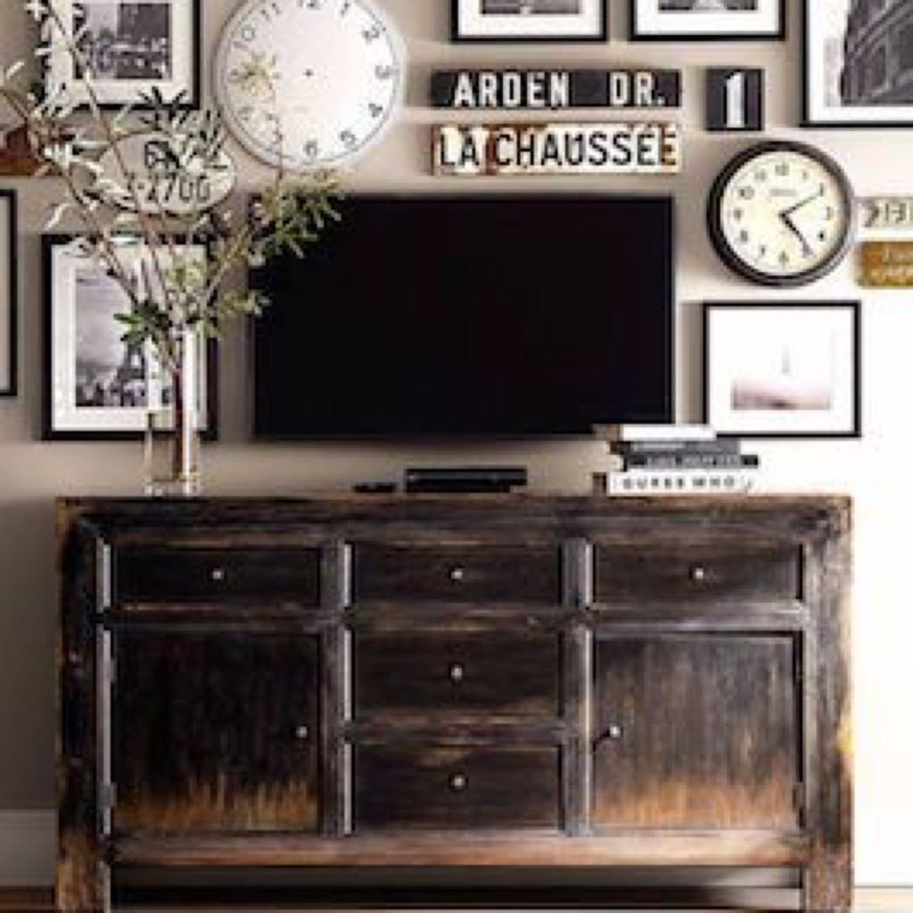Table for under wall mounted tv