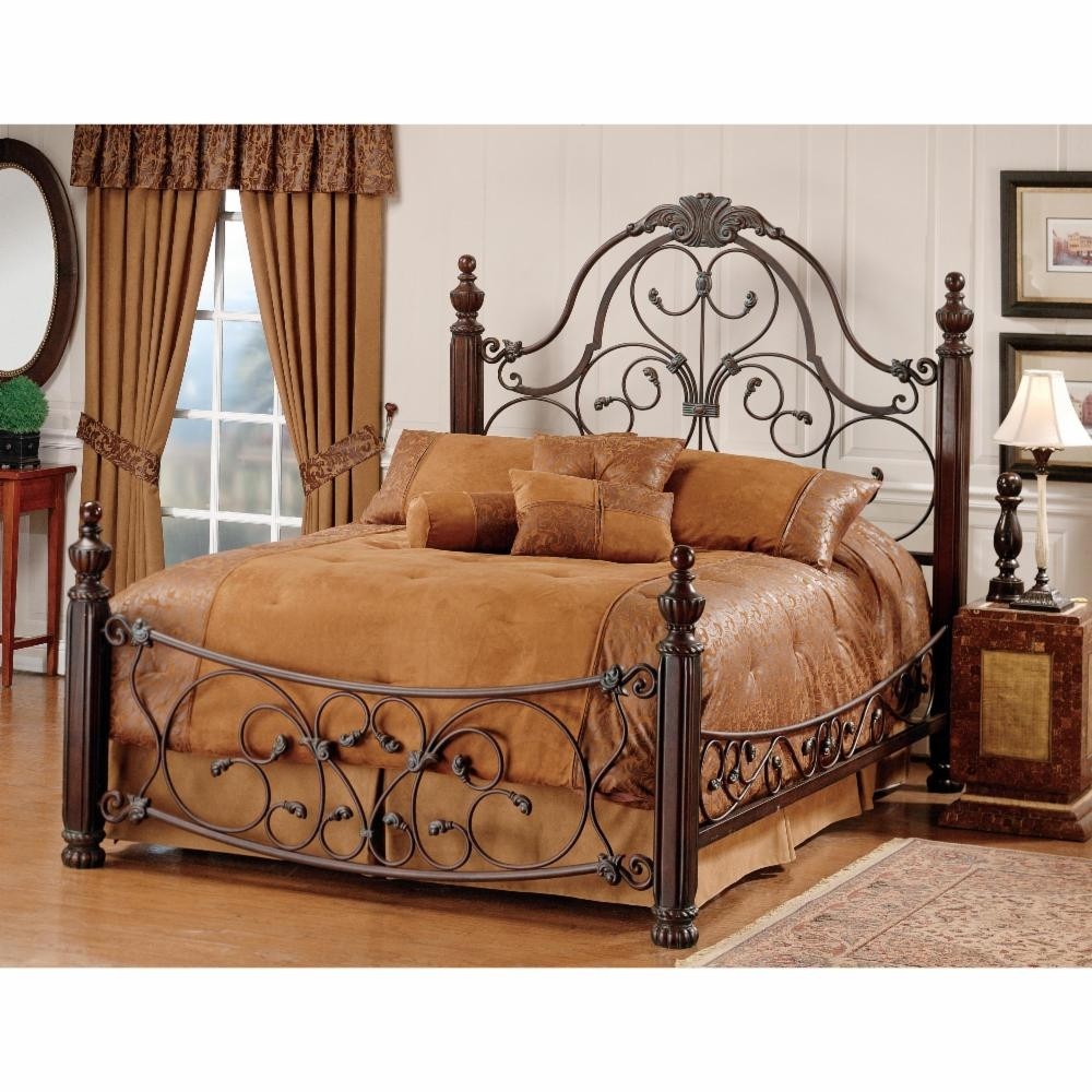 Wrought iron and wood