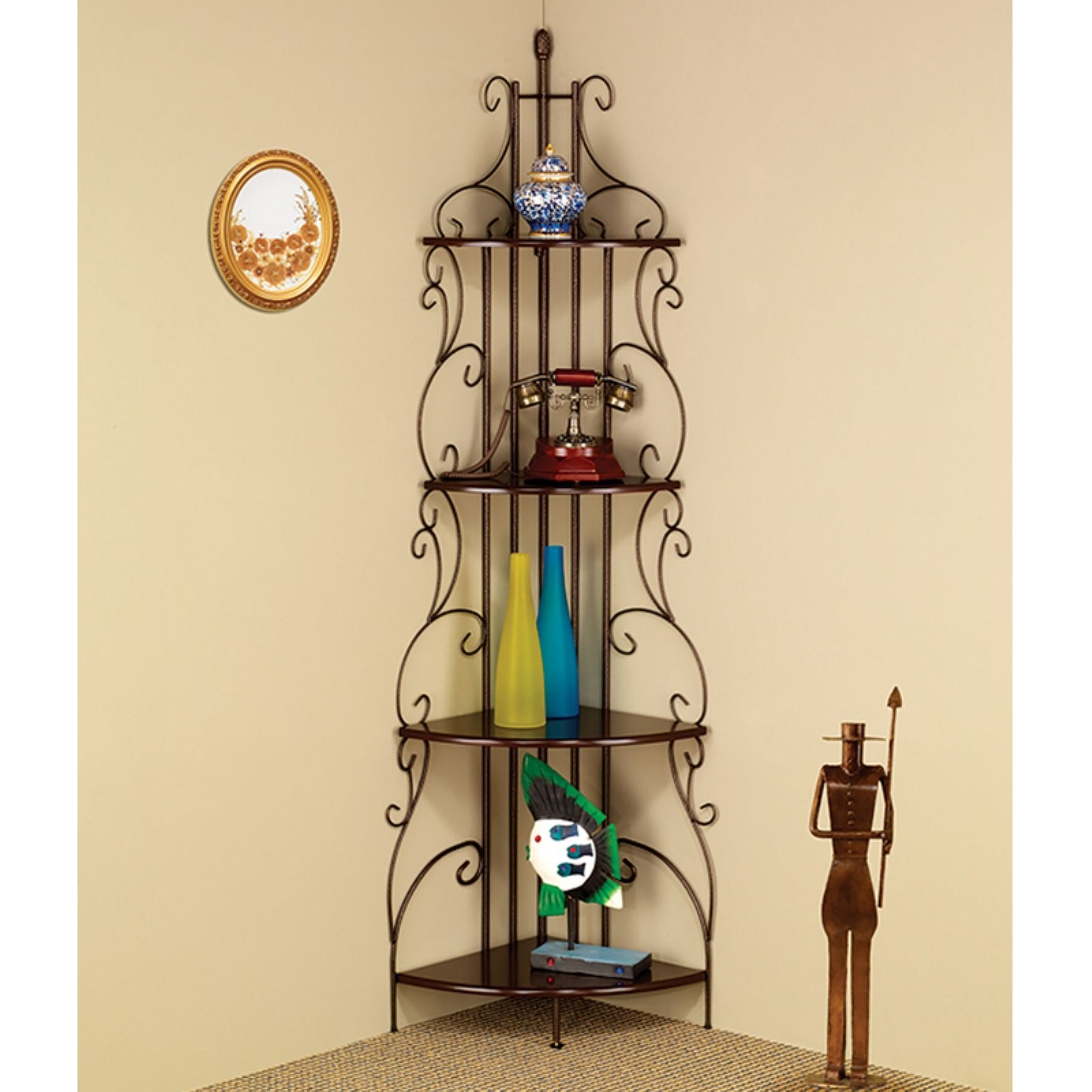 Four Tier Metal Etagere Shelf