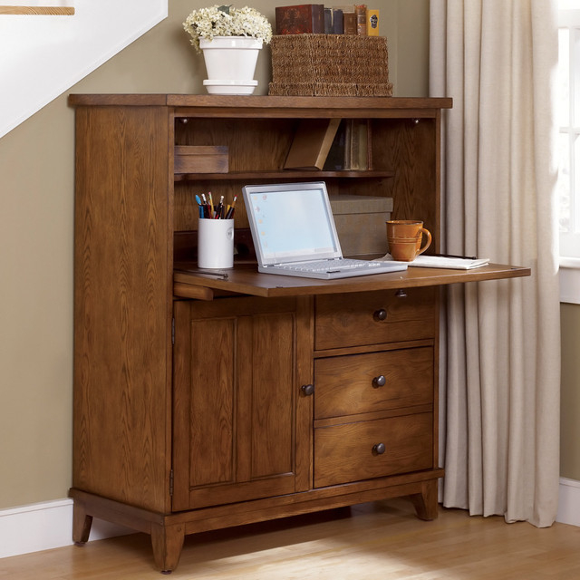 Liberty rustic oak heathstone computer cabinet shopping great deals on