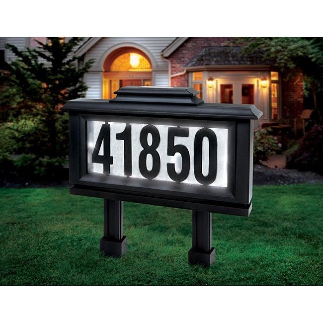 Sarah Peyton Outdoor Solar Led Address Plaque