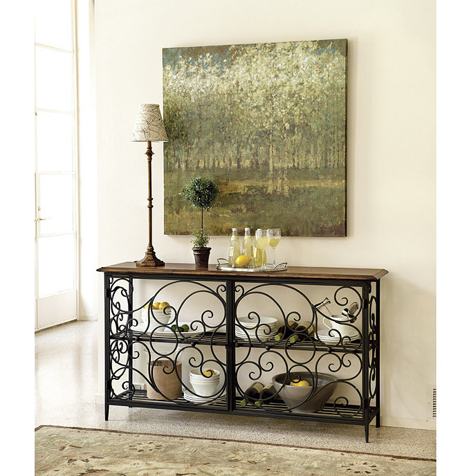 Wrought iron console