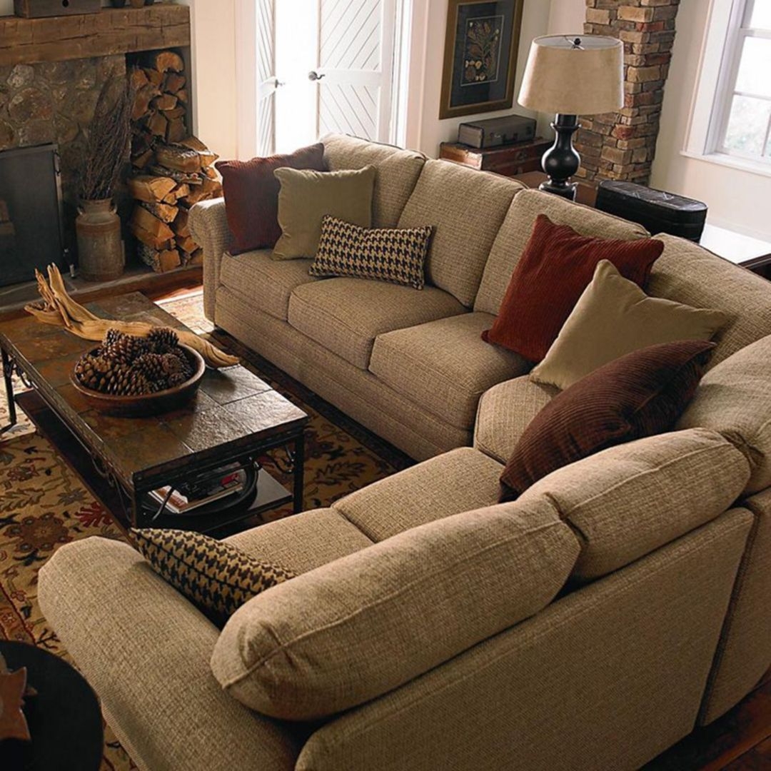 Curved sectional sofa
