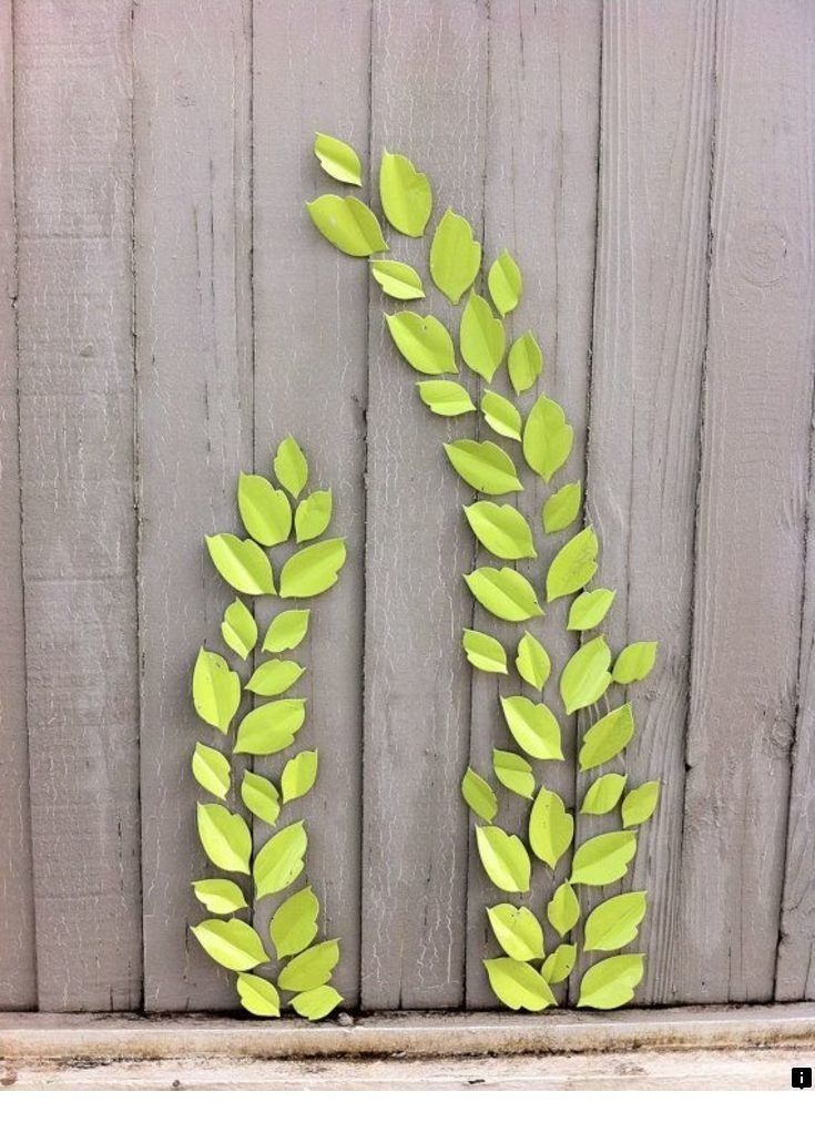 Decorative metal leafs outdoor indoor