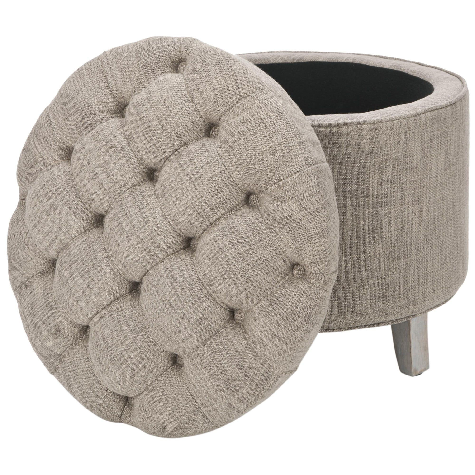 Reims light grey storage ottoman