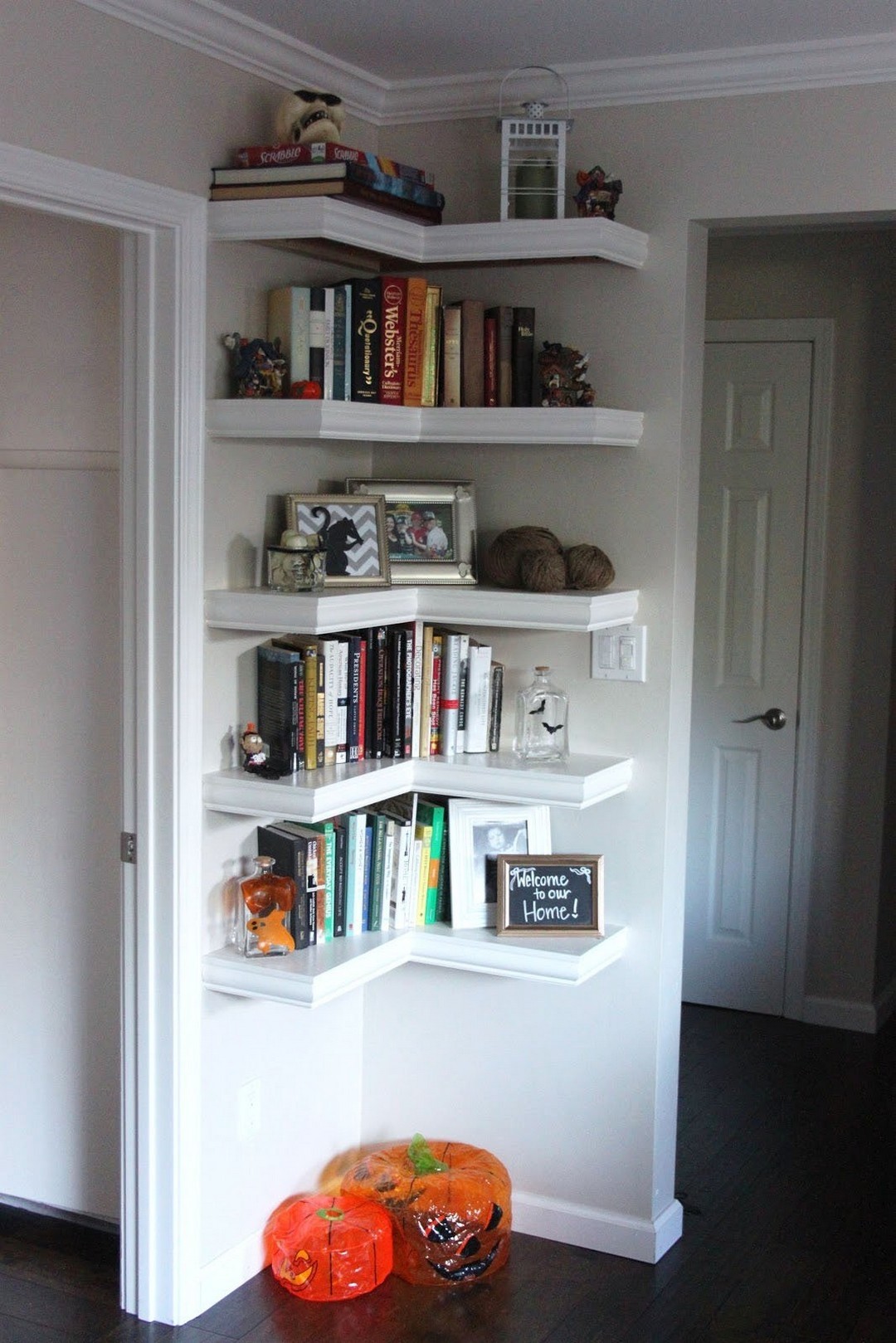 Shelving ideas for living room walls