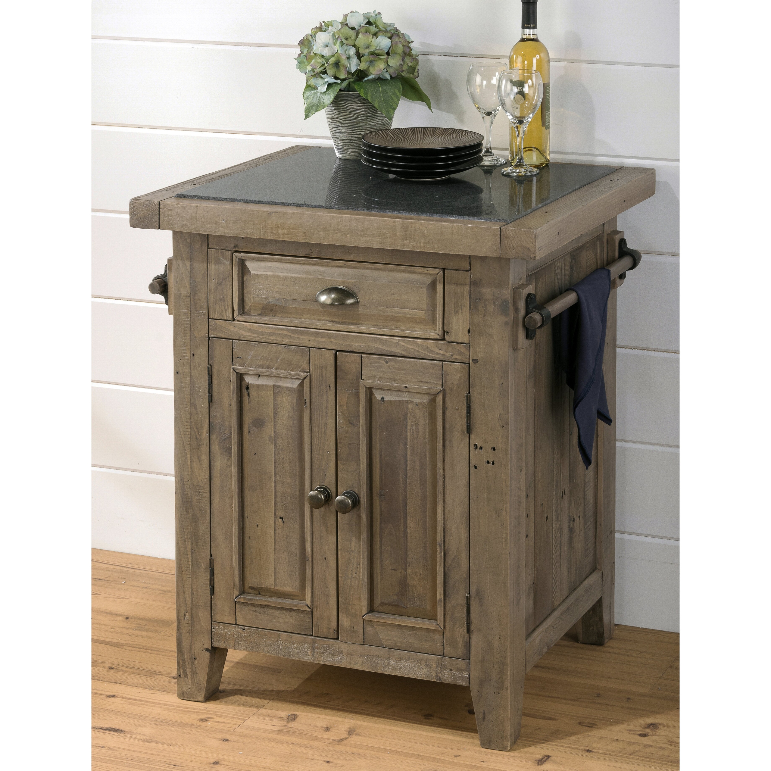 Slater Mill Kitchen Island with Granite Top