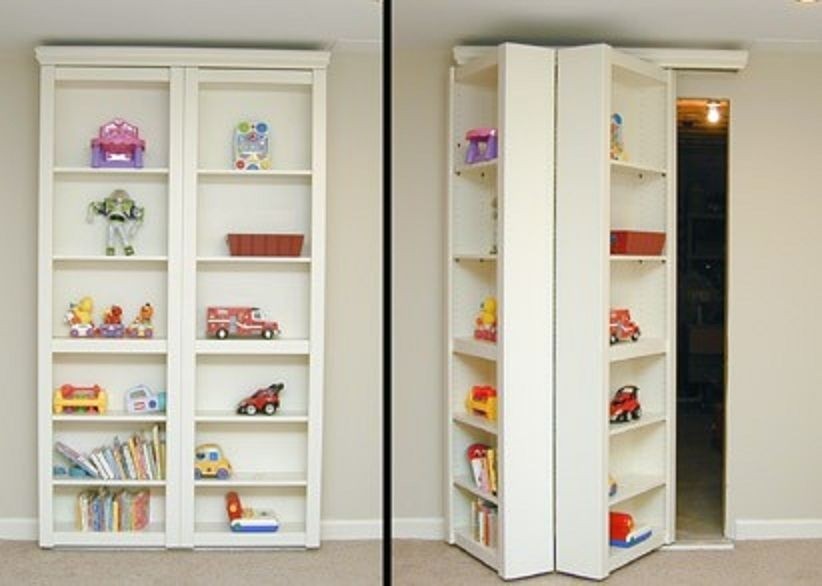 Sliding bookcase door