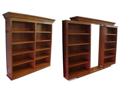 Sliding bookcase hidden door