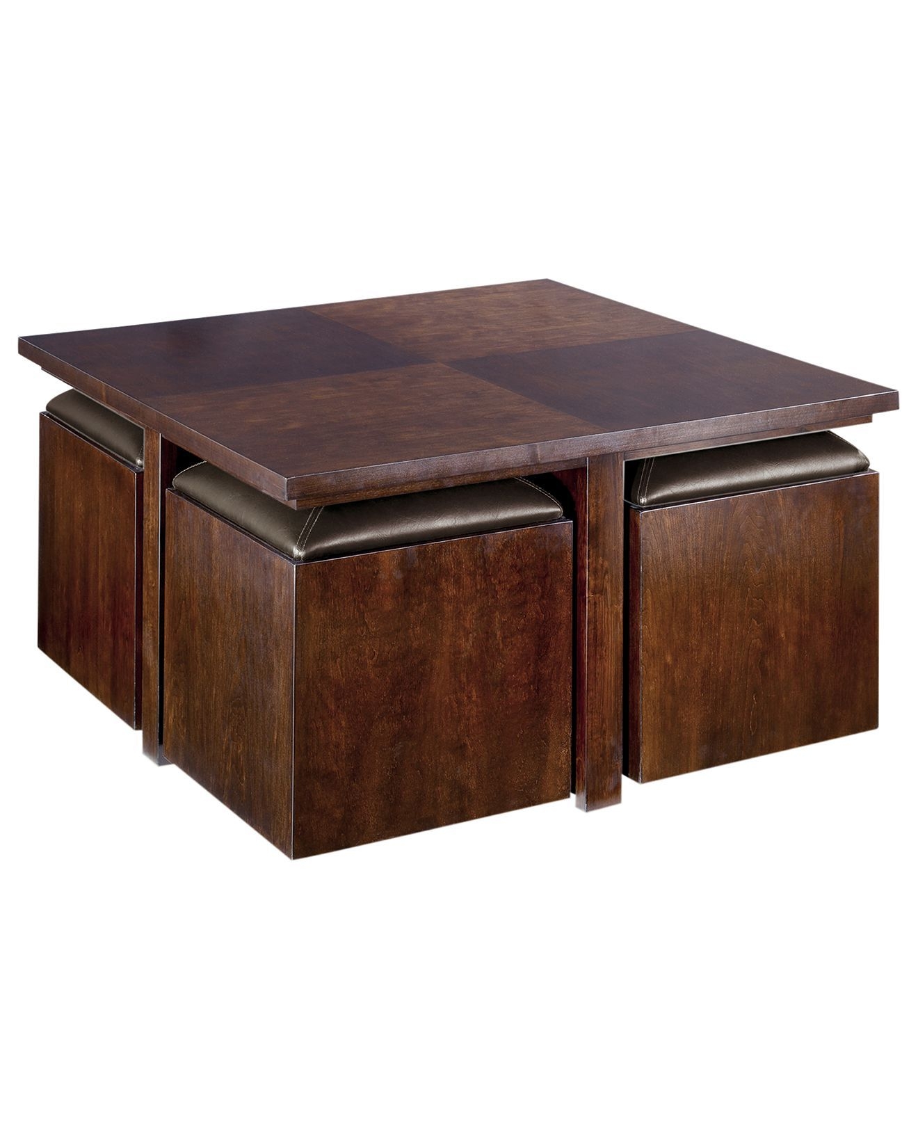 Coffee table with seating cubes
