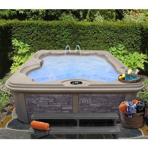 Coleman 6 Person 30 Jet Bench Spa With Easy Plug N Play And Led Waterfall