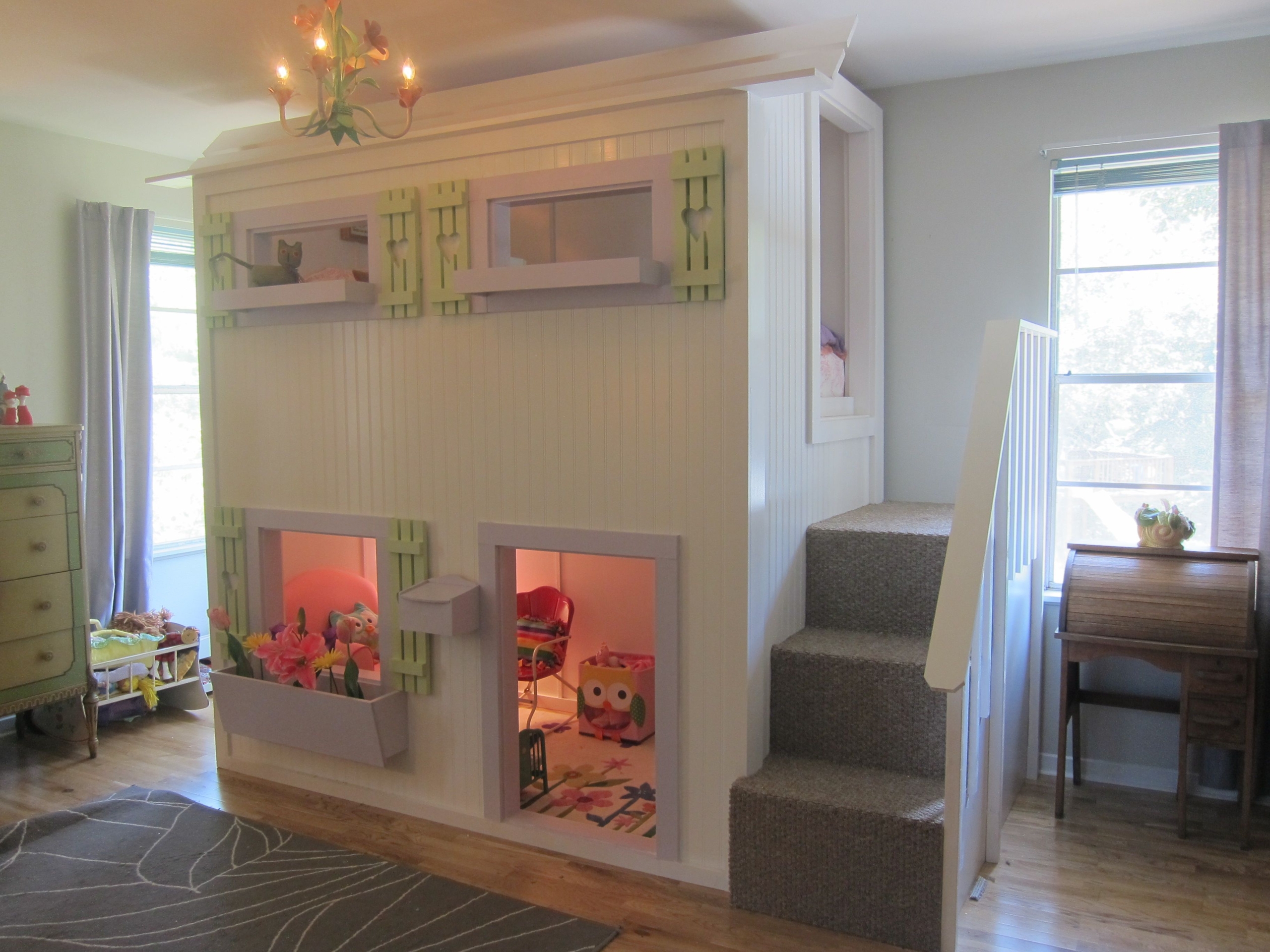Creative Ana White Junior Loft Bed Playhouse Design