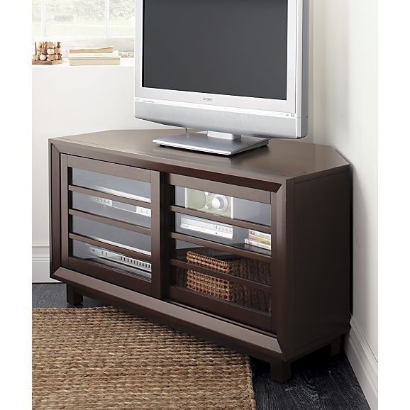 Industrial corner tv stand