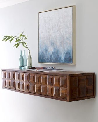 Long console table with storage