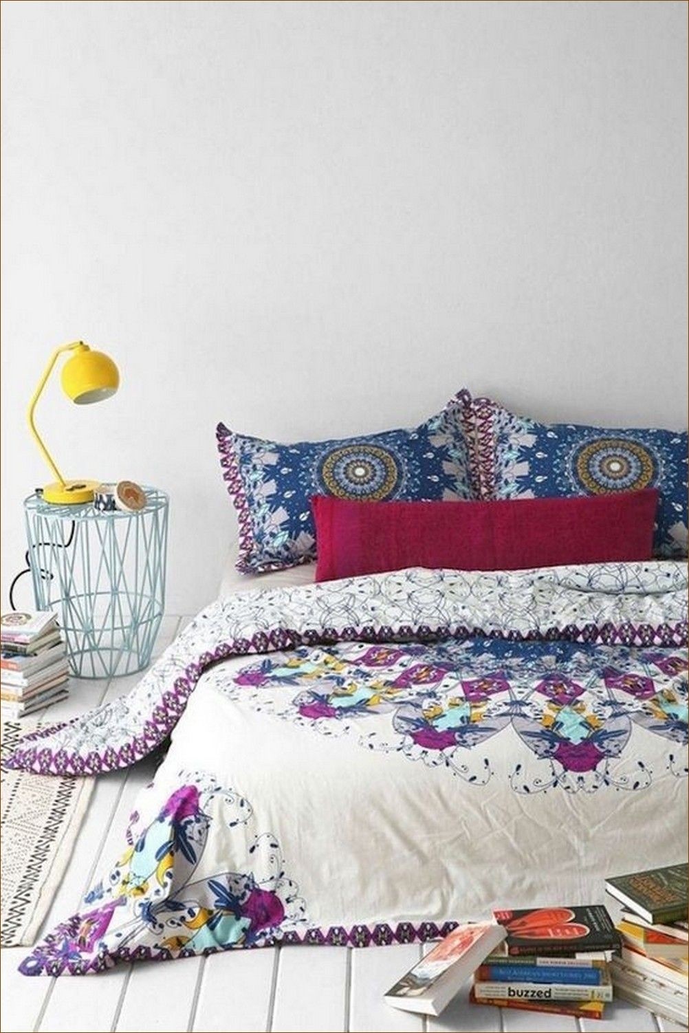 Smoke blue bedding