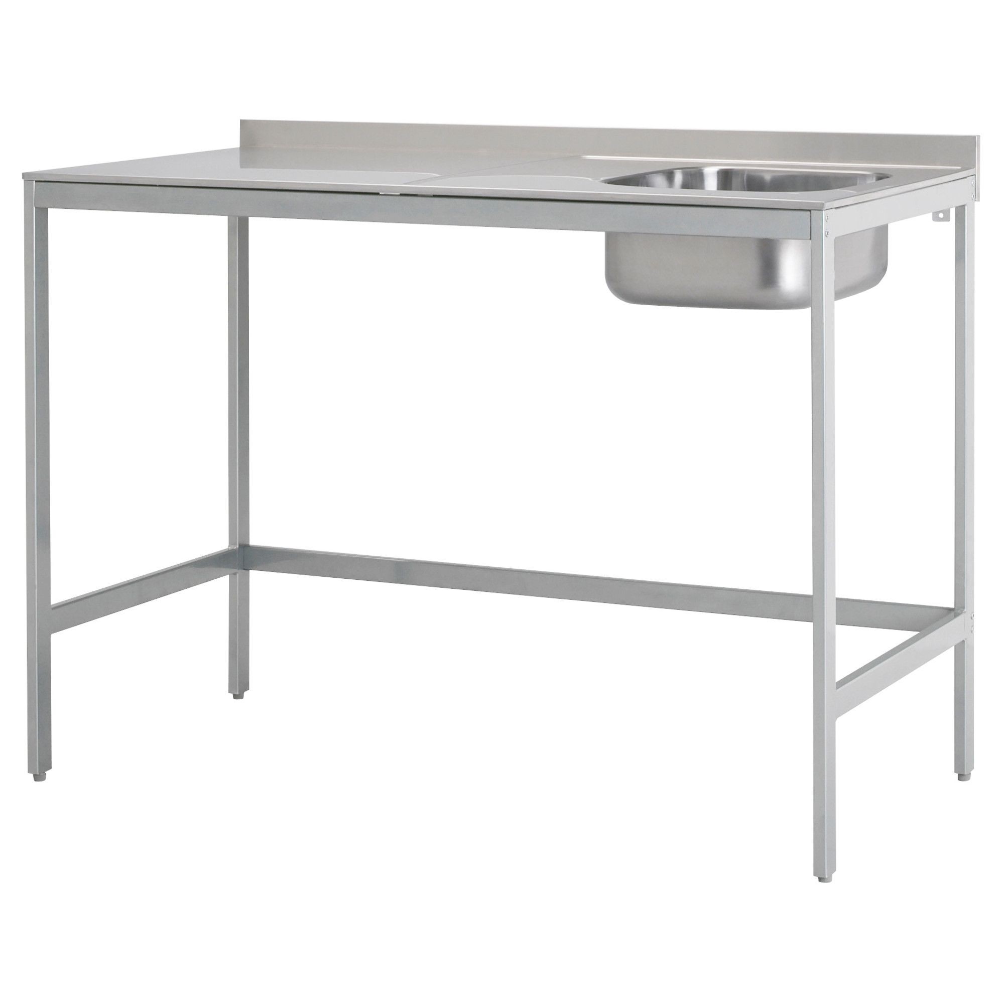 Stainless steel utility sink with legs 2