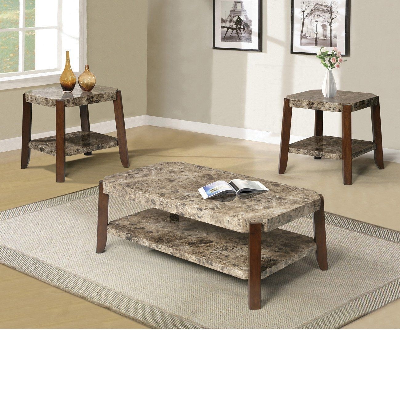 3 Piece Coffee Table Set