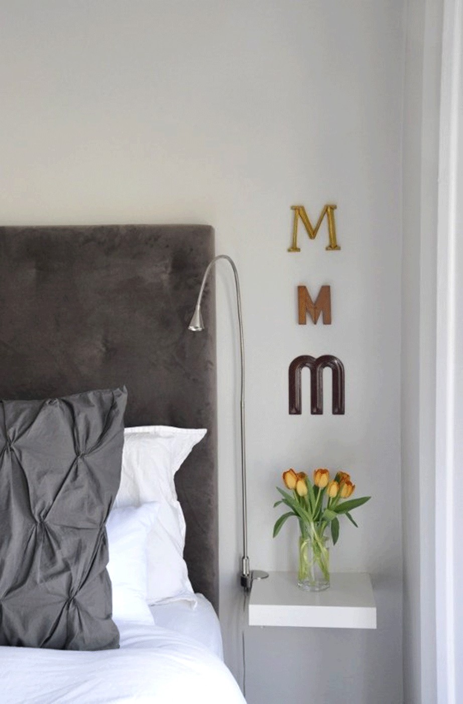 Consider clip light for the bedroom bedside illumination a case