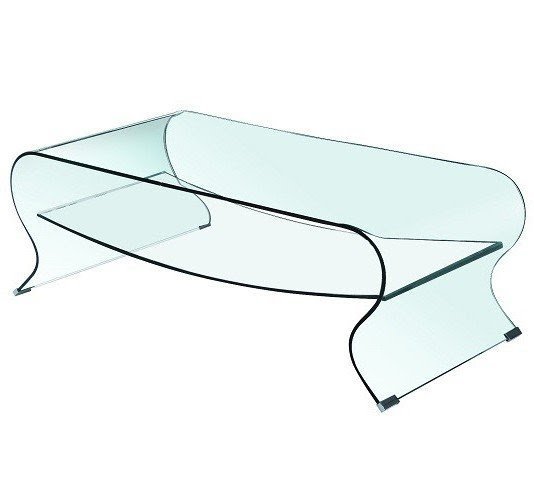 Glass coffee table with shelf 7