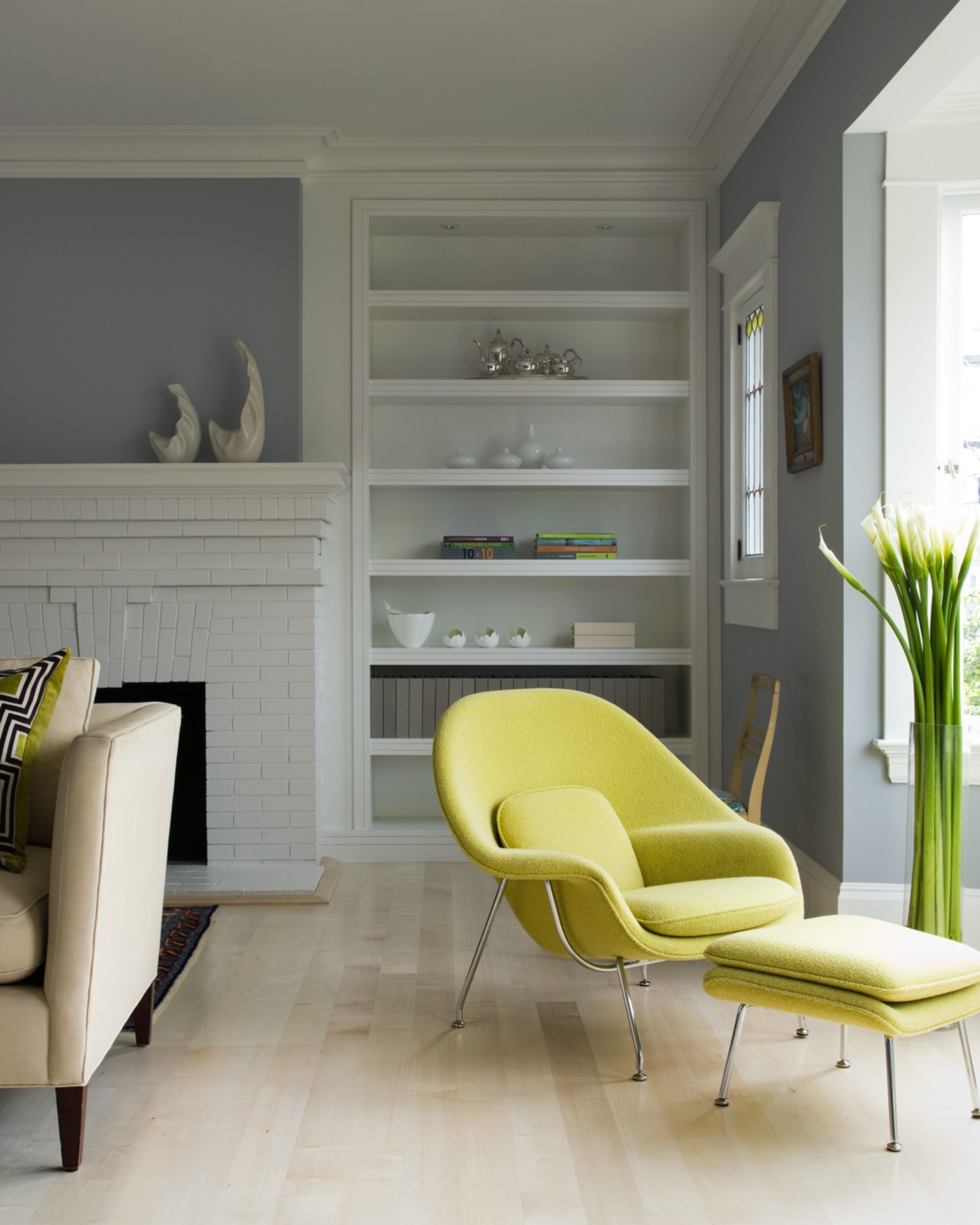 Lime green chair