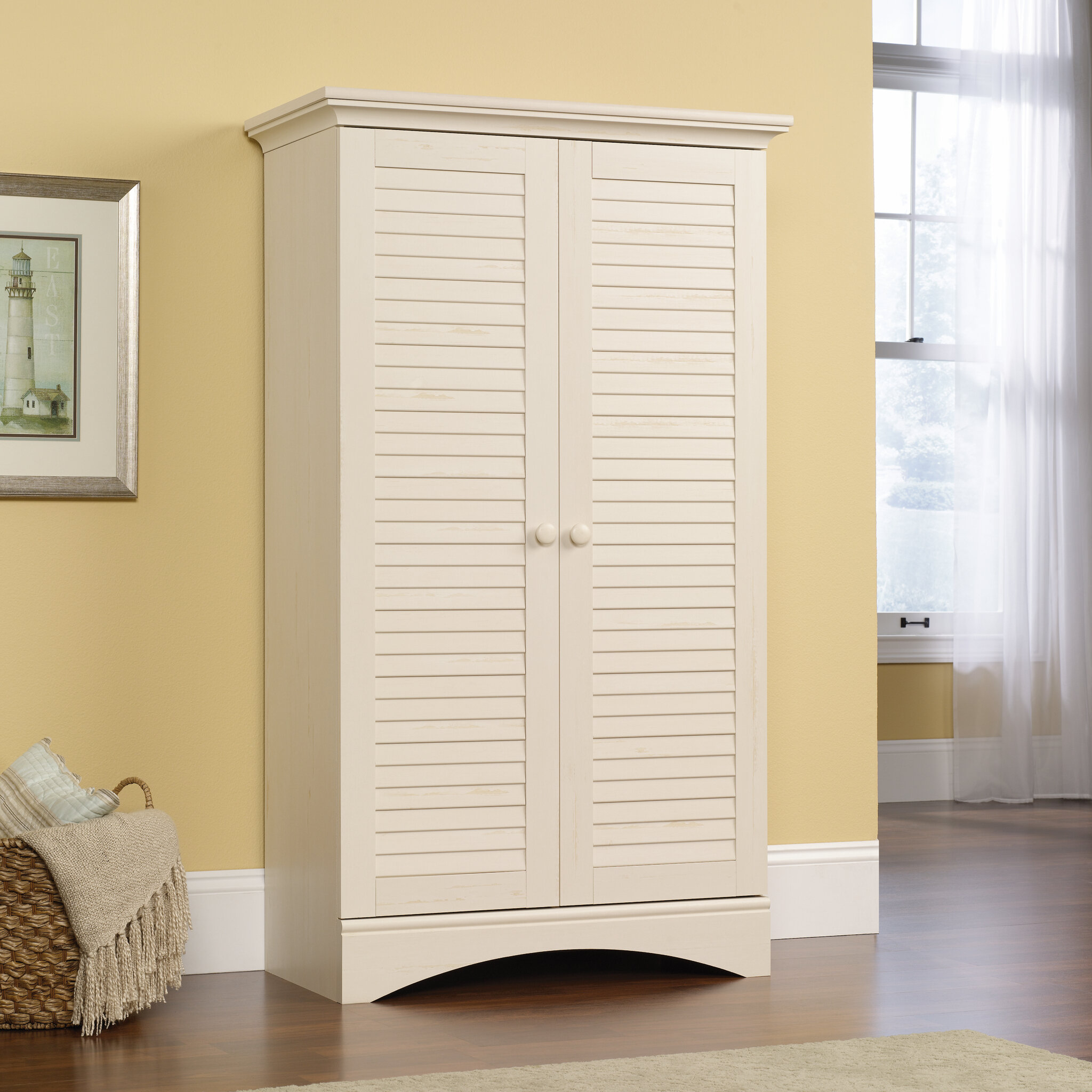 Solid wood linen cabinet 13