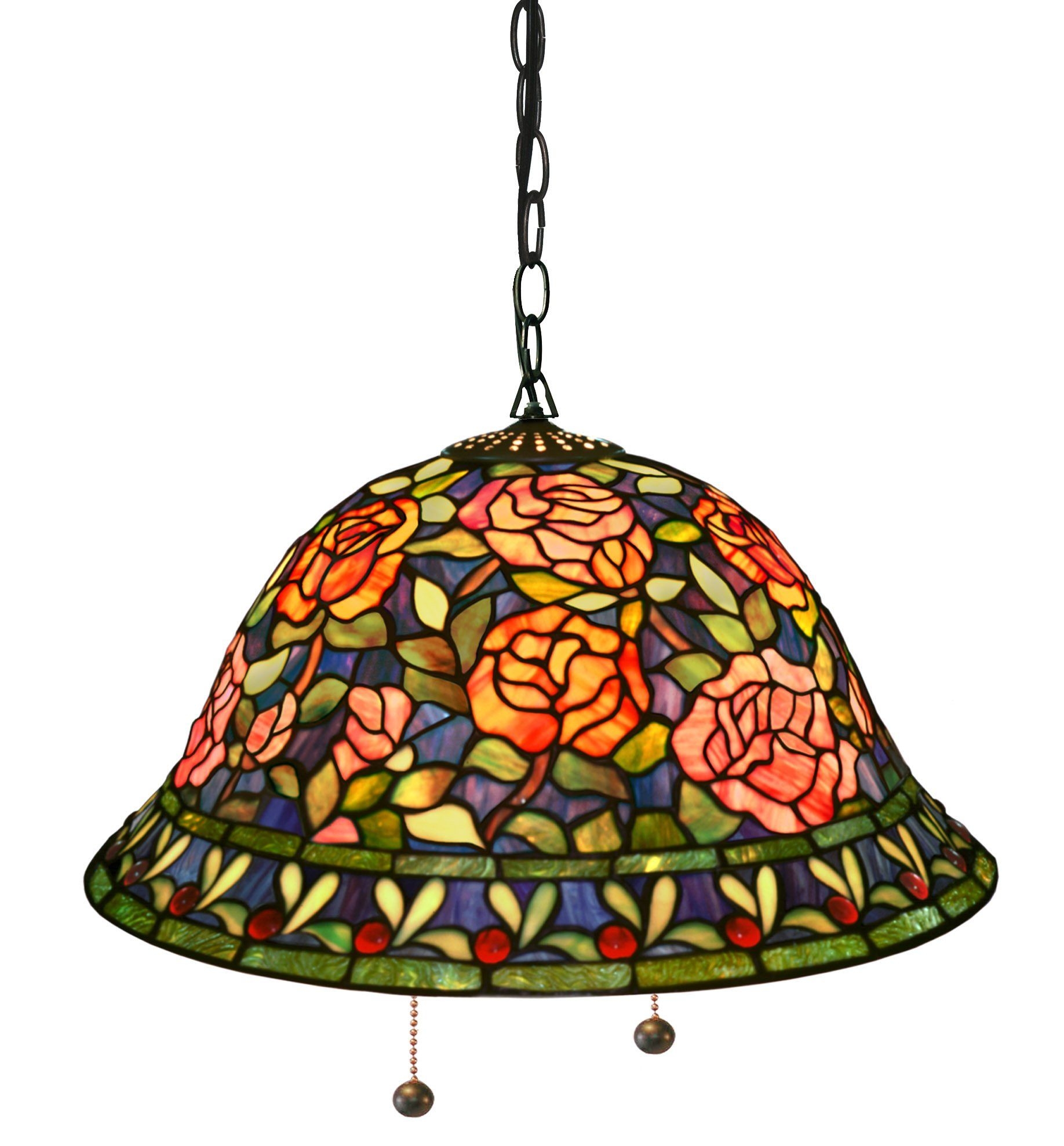 Tiffany style ceiling fan light shades 8