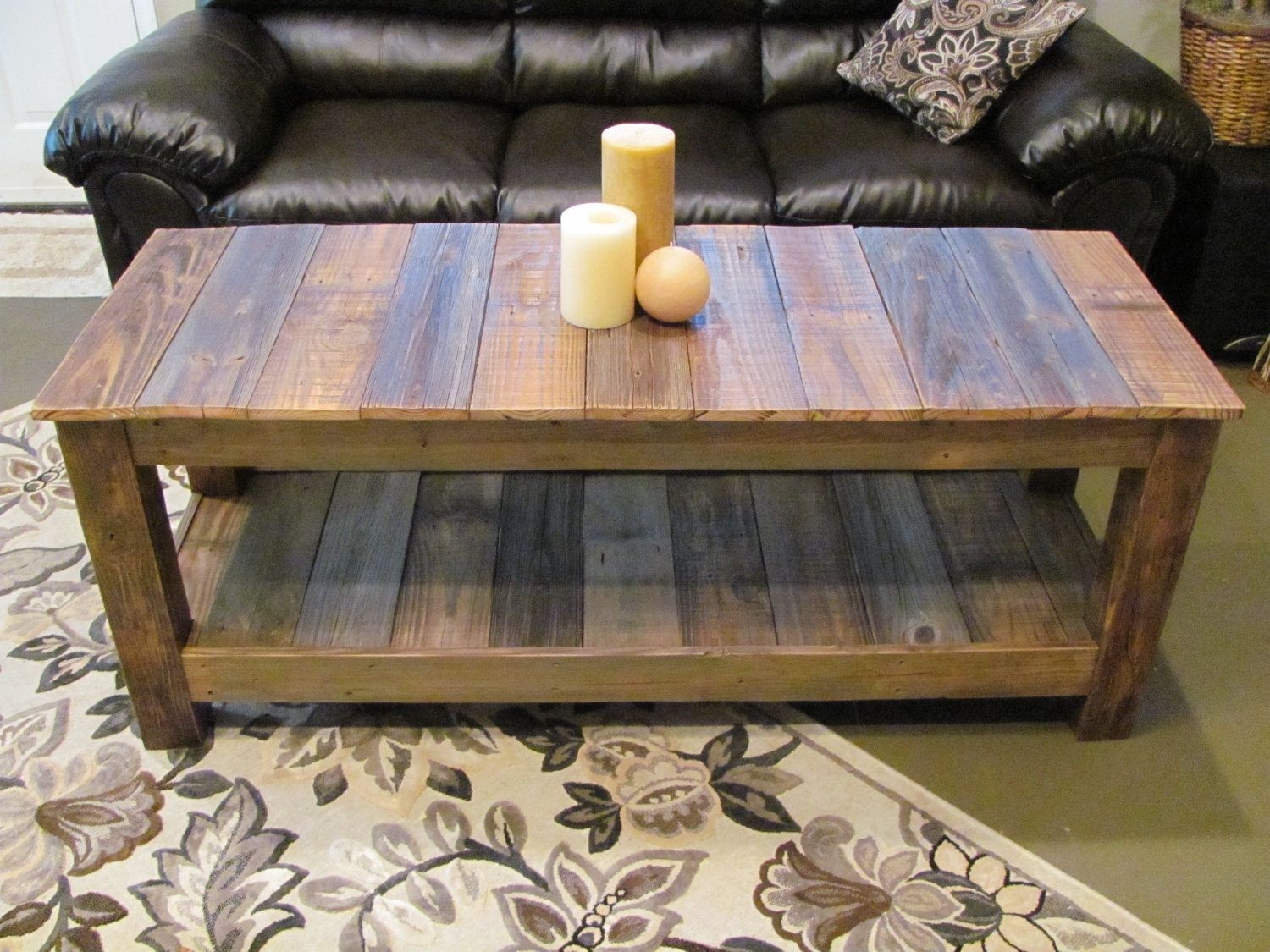 Tv stand media console reclaimed wood