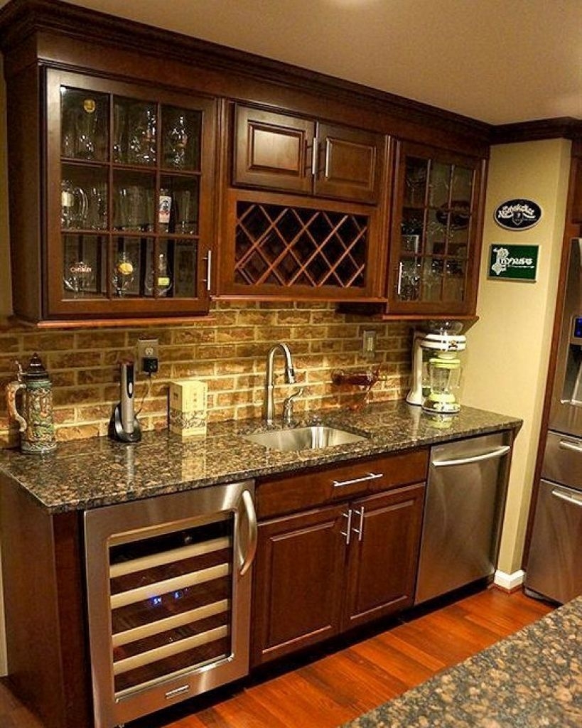 Wall bar cabinet