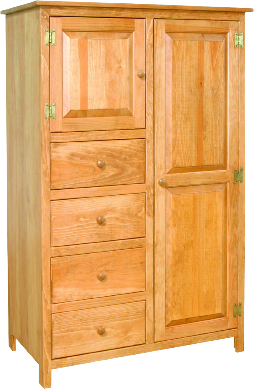Wood linen cabinet