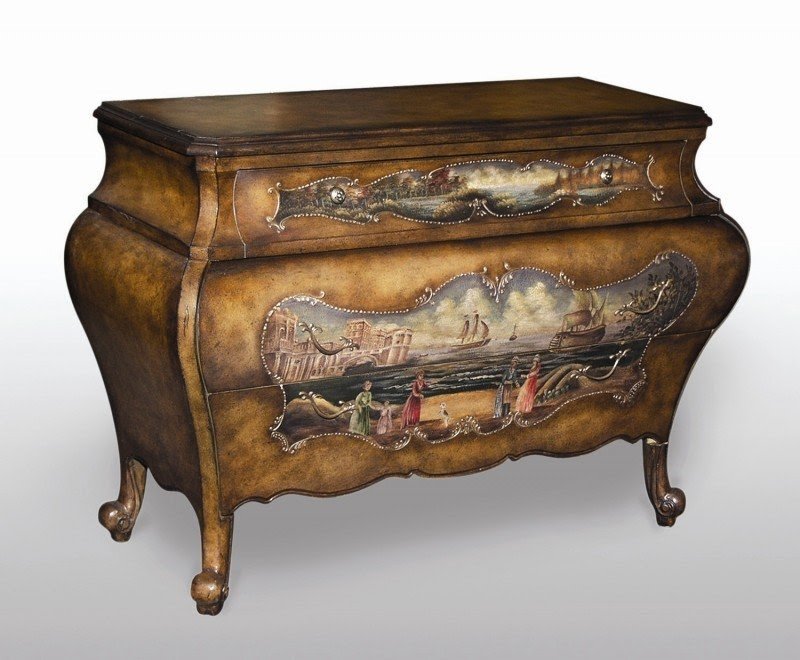 3 Drawer Bombe Chest