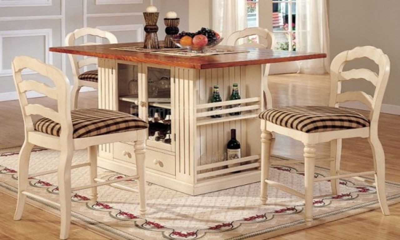 Counter height side table