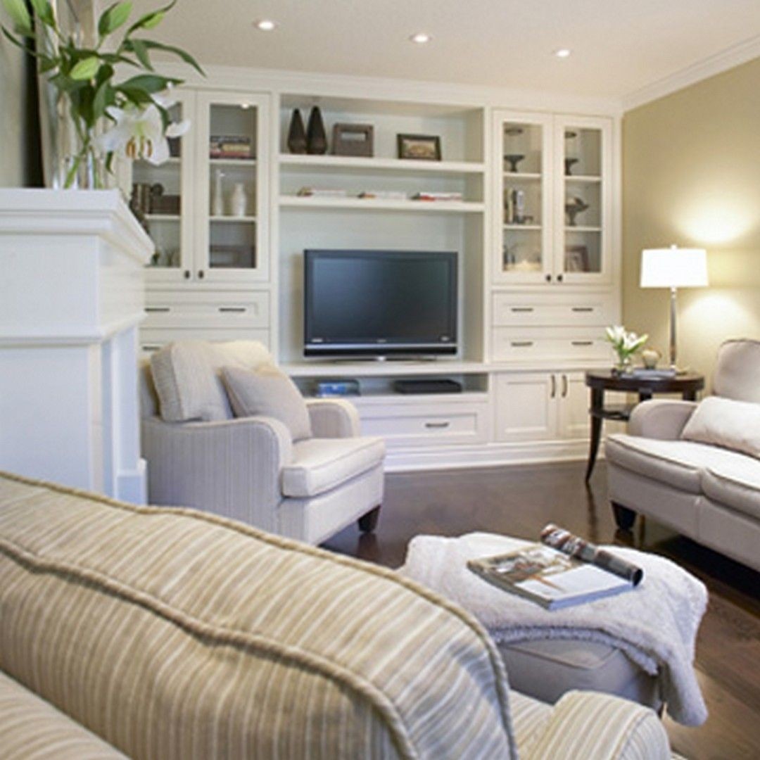 Entertainment center with bookcase