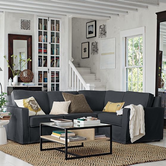 Henry slipcovered sectional