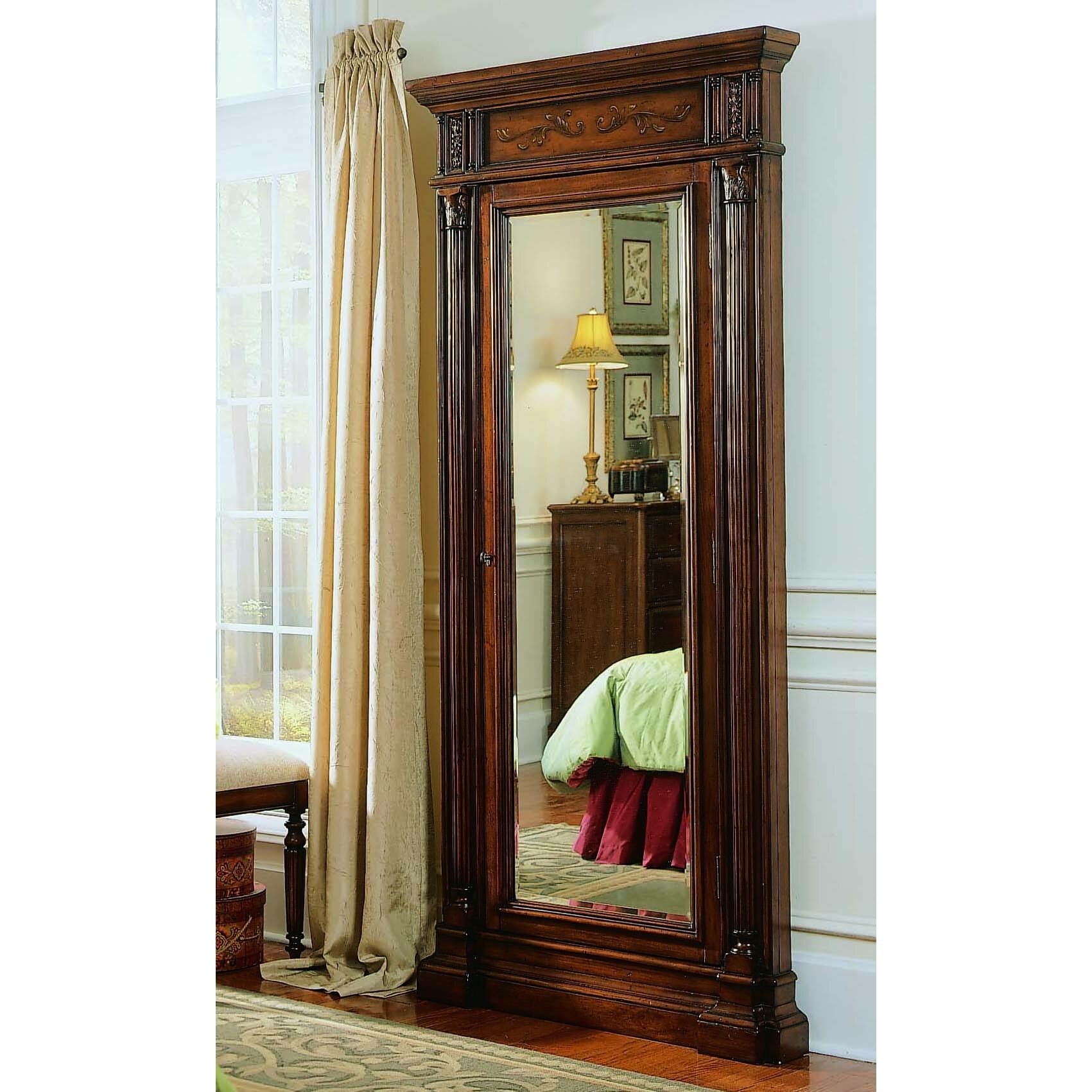 Hooker Furniture Seven Seas Floor Mirror With Jewelry Armoire
