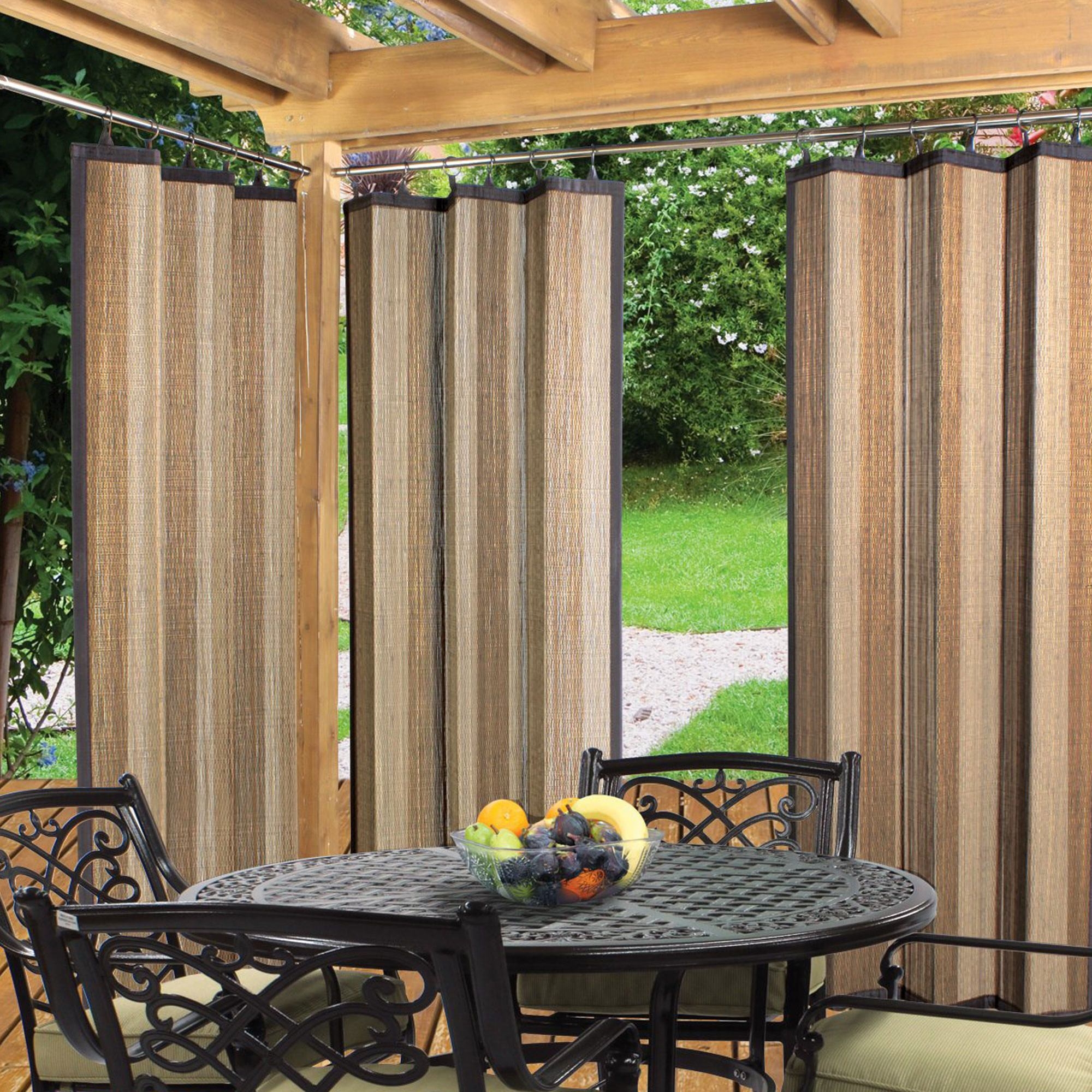 Outdoor bamboo screen