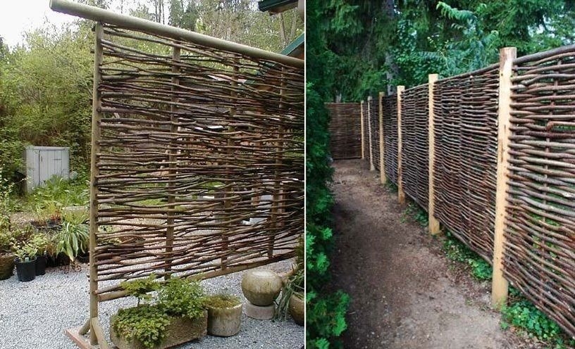 Outdoor privacy screen bamboo
