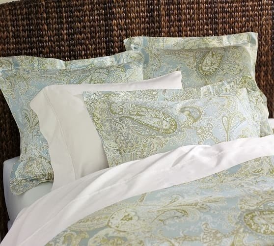 Sienna Paisley Duvet Cover Shams Blue