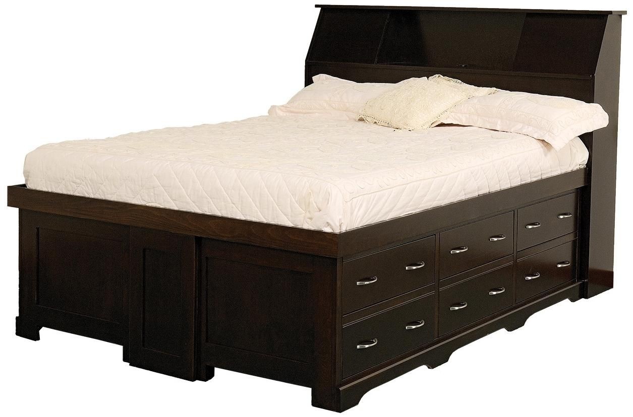 Twin beds with storage drawers underneath