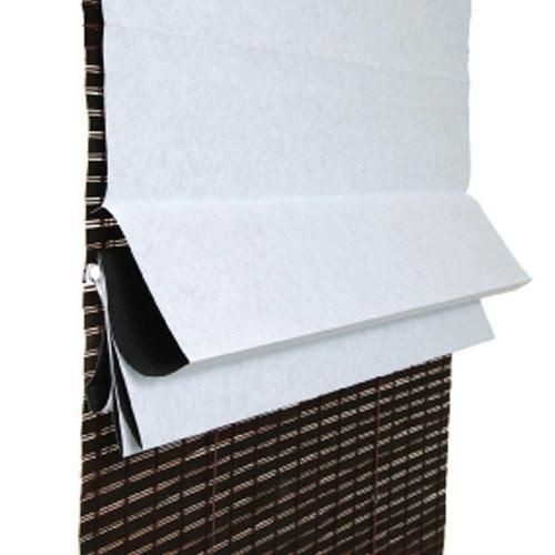 Bamboo roman shades with privacy liner