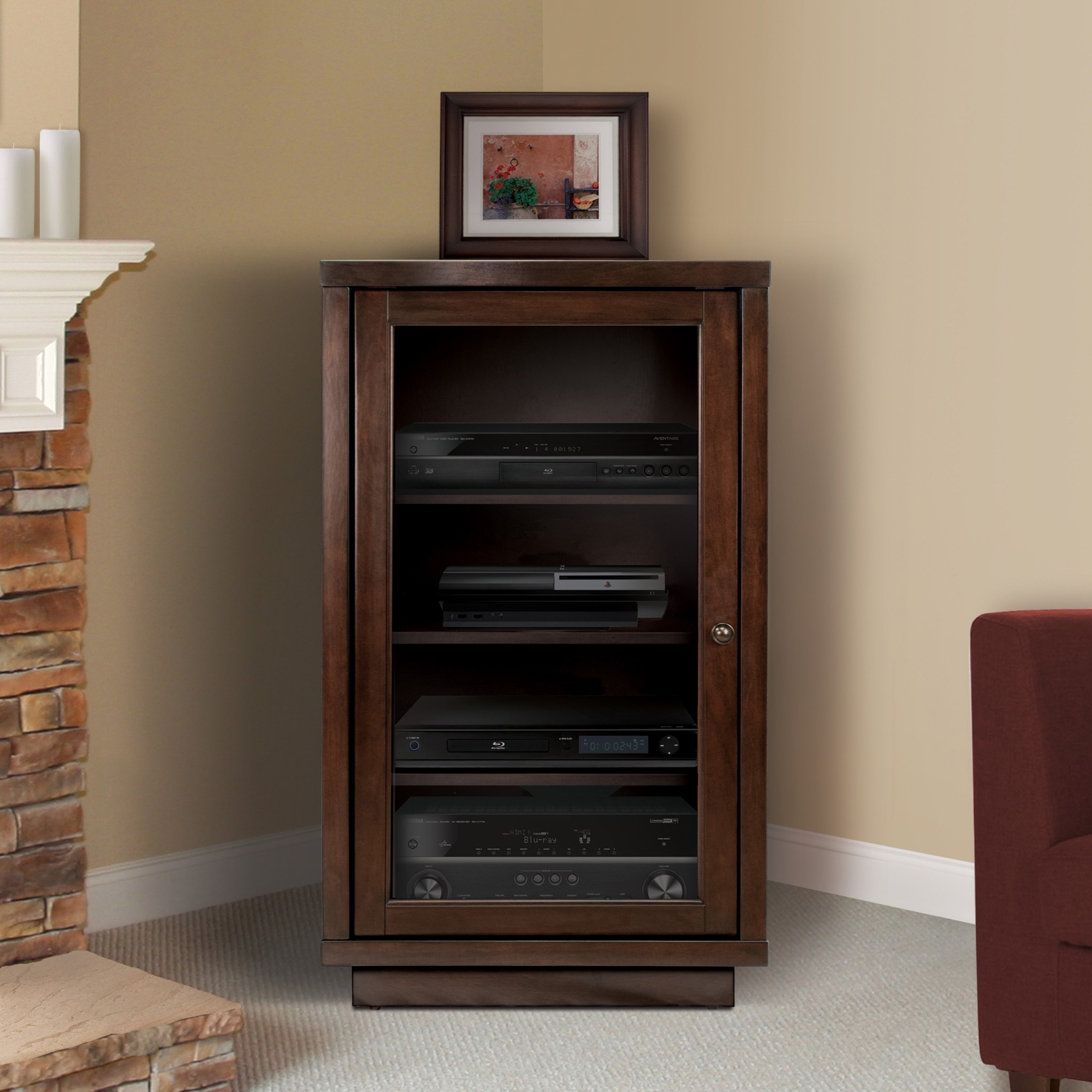Bell’O Bell'O Media Storage Cabinet - Dark Espresso