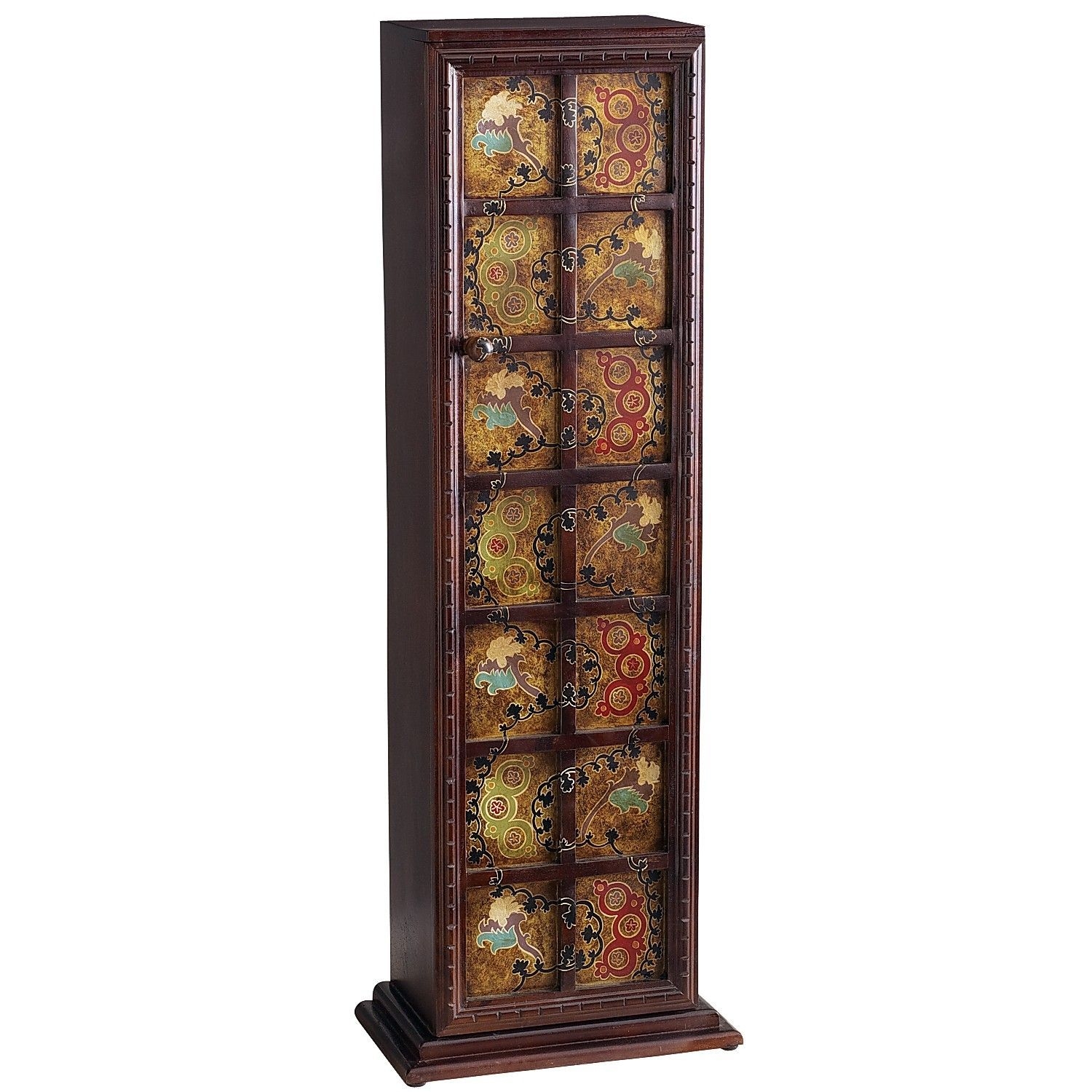Cd storage cabinet wood 8