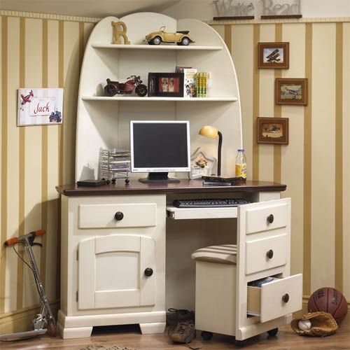 Corner desks with hutch for home office