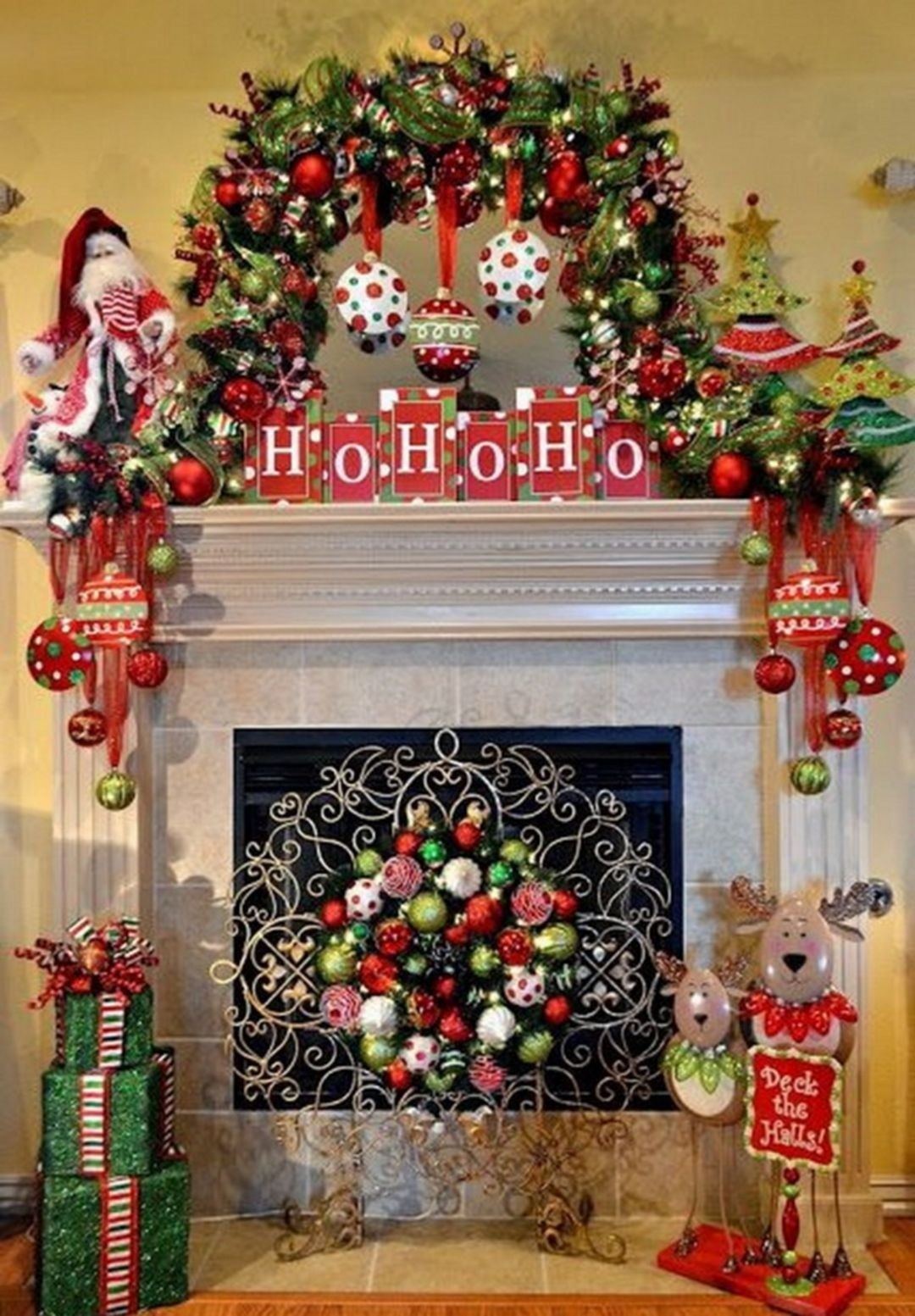 Fireplace cover up ideas