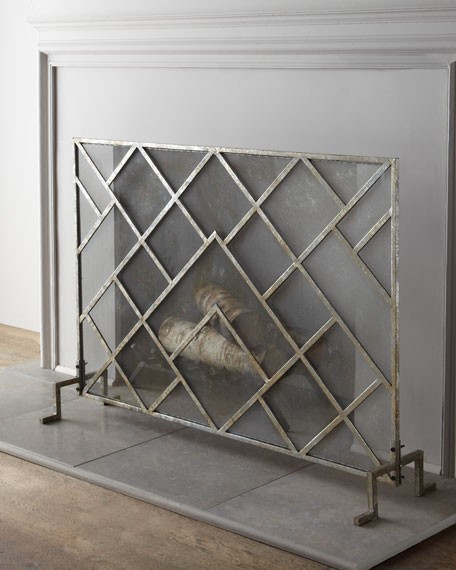 Fireplace screen decorative 22